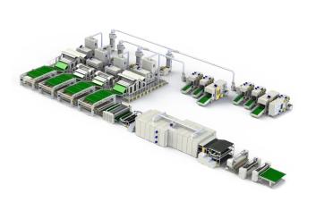 Línea de producción PSF de seda imitada HJ